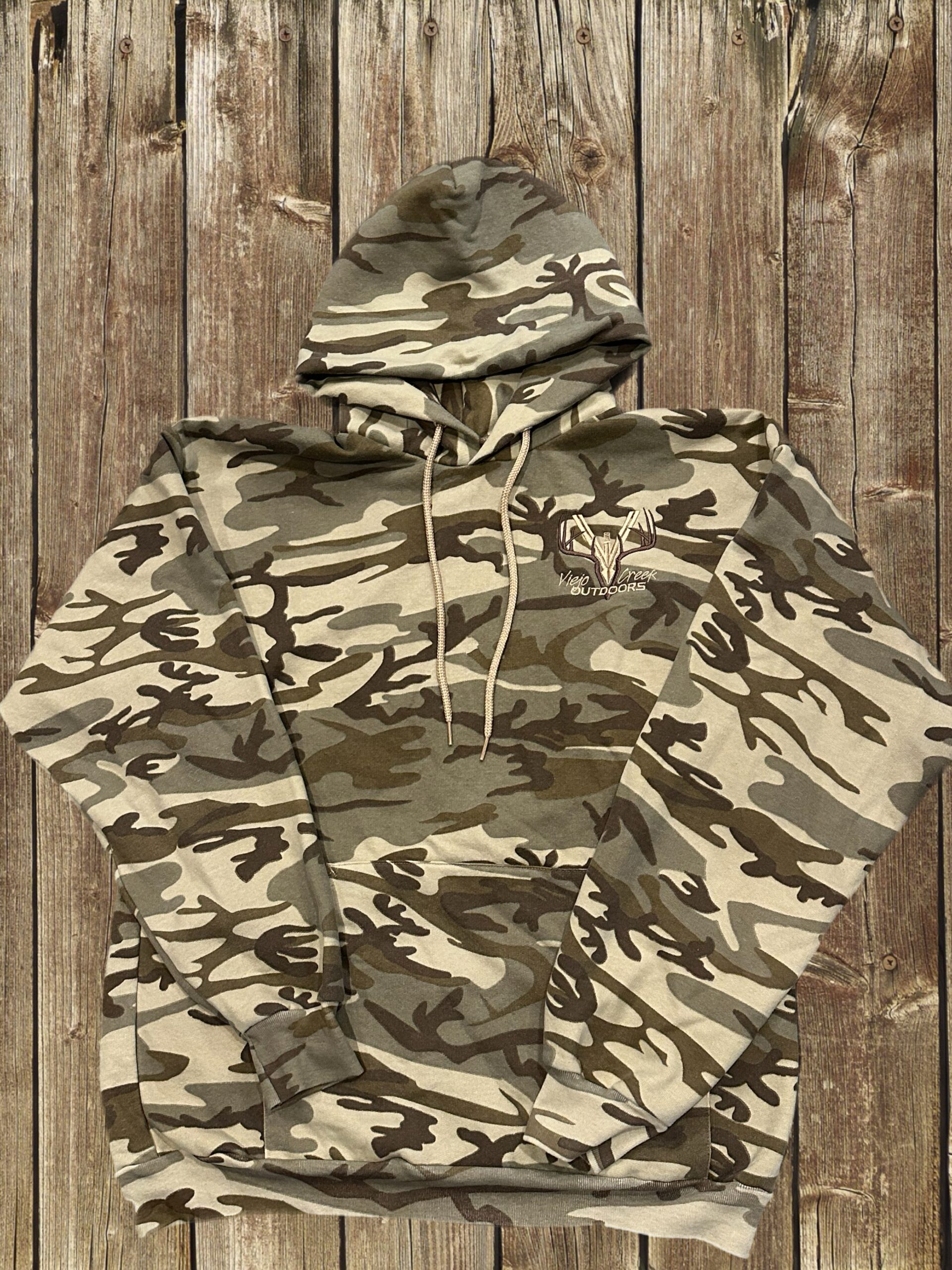 Pullover Camouflage Hooded Sweatshirt - Men - VCOPC78HC